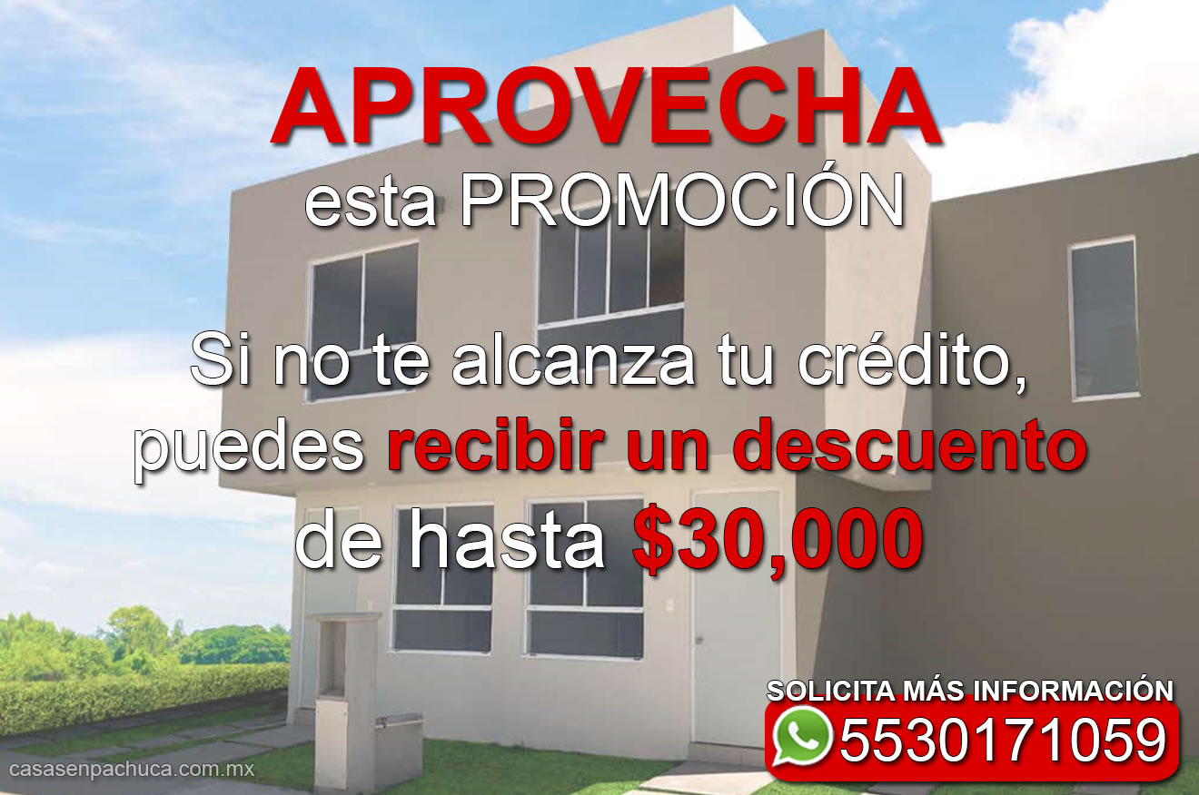 promoción casas en venta en pachuca hidalgo con crédito fovissste 3 pisos